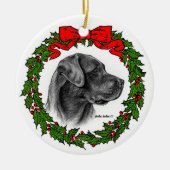 Labrador Retriever Art van Glenda S. Harlan Cerami Keramisch Ornament (Voorkant)