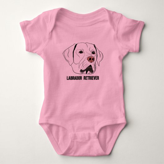 LABRADOR RETRIEVER baby bodypakjes Romper (Voorkant)