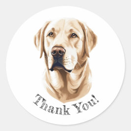 Labrador Retriever Bedankt! Stickers