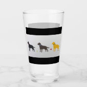 Labrador Retriever Beer Glass Glas (Voorkant)