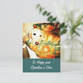 Labrador Retriever Beterschap Ansichtkaart Briefkaart (Staand voorkant)