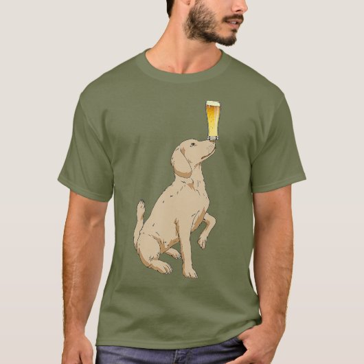 Labrador Retriever Bierliefhebbers Shirt Craft Bee (Voorkant)