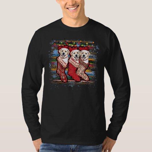 Labrador Retriever bij Sokken T-shirt (Voorkant)