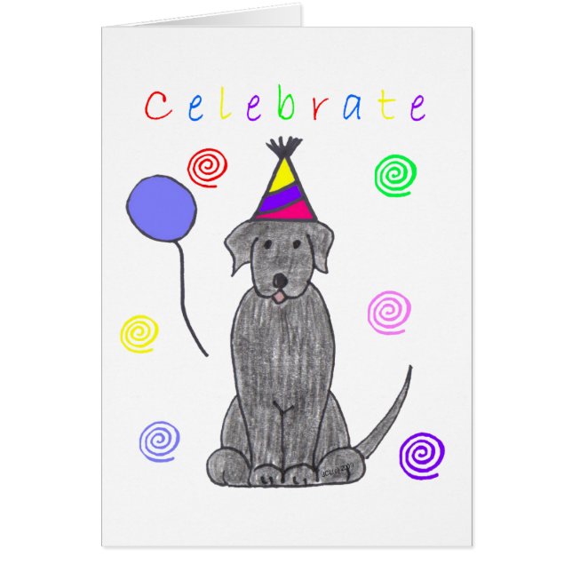 Labrador Retriever Black Celebrate (Voorkant)