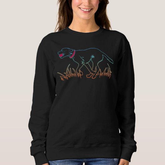 Labrador Retriever Black Lab Fetch T-shirt (Voorkant)