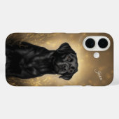 Labrador Retriever Black Lab gepersonaliseerd Case-Mate iPhone Case (Achterkant (horizontaal))