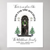 Labrador Retriever Black Lab Home voor de Feestdag Poster (Voorkant)