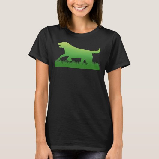 Labrador Retriever Black Lab Print T-shirt (Voorkant)