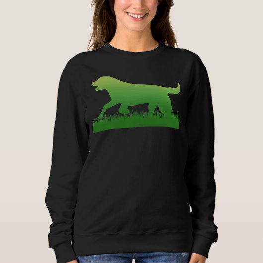 Labrador Retriever Black Lab Print Trui (Voorkant)