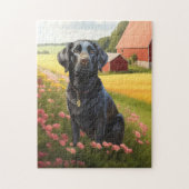 Labrador Retriever Black Legpuzzel (Verticaal)