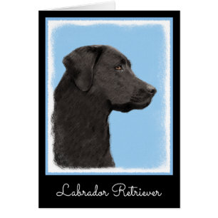 Labrador Retriever Black Painting Original Dog Art