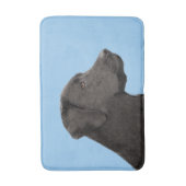 Labrador Retriever Black Painting Original Dog Art Badmat (Voorkant Verticaal)