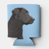 Labrador Retriever Black Painting Original Dog Art Blikjeskoeler (Achterkant)