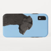Labrador Retriever Black Painting Original Dog Art Case-Mate iPhone Case (Achterkant (horizontaal))