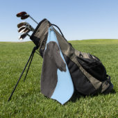 Labrador Retriever Black Painting Original Dog Art Golfhanddoek (Groen)