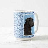Labrador Retriever Black Painting Original Dog Art Koffiemok (Voorkant rechts)
