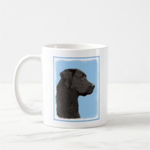 Labrador Retriever Black Painting Original Dog Art Koffiemok