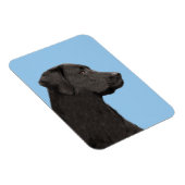 Labrador Retriever Black Painting Original Dog Art Magneet (Rechterzijde)