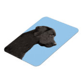 Labrador Retriever Black Painting Original Dog Art Magneet (Linkerzijde)