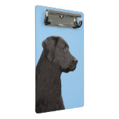 Labrador Retriever Black Painting Original Dog Art Mini Klembord (Schuin)
