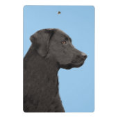 Labrador Retriever Black Painting Original Dog Art Mini Klembord (Achterkant)