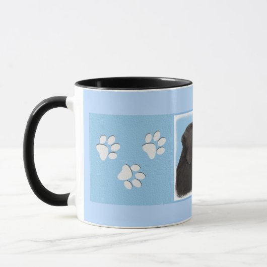 Labrador Retriever Black Painting Original Dog Art Mok (Links)