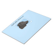 Labrador Retriever Black Painting Original Dog Art Notitieblok (Schuin)