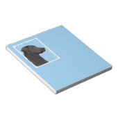 Labrador Retriever Black Painting Original Dog Art Notitieblok (Schuin)