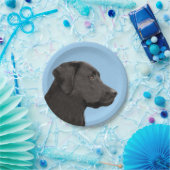 Labrador Retriever Black Painting Original Dog Art Papieren Bordje (Feest)