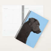 Labrador Retriever Black Painting Original Dog Art Planner (Display)