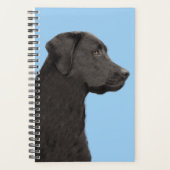 Labrador Retriever Black Painting Original Dog Art Planner (Voorkant)