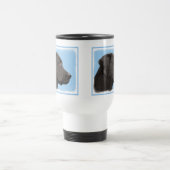 Labrador Retriever Black Painting Original Dog Art Reisbeker (Center)