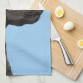 Labrador Retriever Black Painting Original Dog Art Theedoek (Quarter Fold)