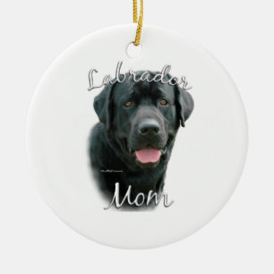 Labrador Retriever (blk) mam 2 Keramisch Ornament