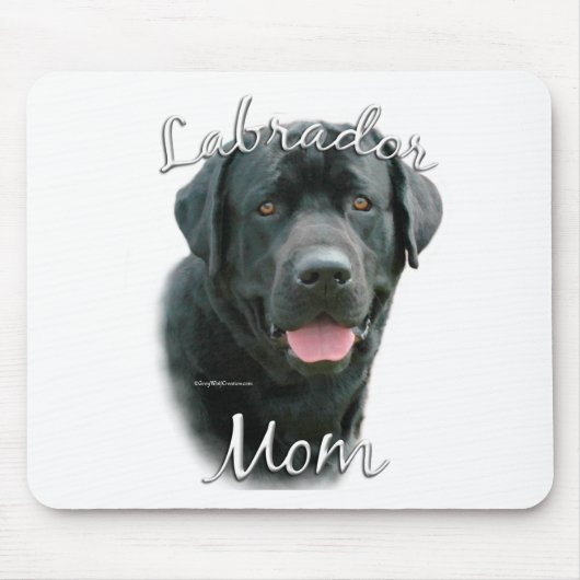 Labrador Retriever (blk) mam 2 Muismat (Voorkant)