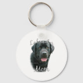 Labrador Retriever (blk) mam 2 Sleutelhanger (Voorkant)