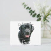 Labrador Retriever (blk) Papa 2 Briefkaart (Staand voorkant)