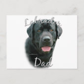 Labrador Retriever (blk) Papa 2 Briefkaart (Voorkant)