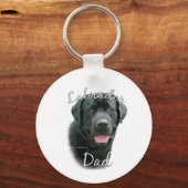 Labrador Retriever (blk) Papa 2 Sleutelhanger (Achterkant)