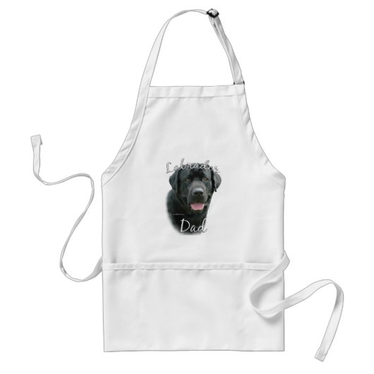 Labrador Retriever (blk) Papa 2 Standaard Schort (Voorkant)
