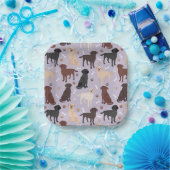 Labrador Retriever Borden voor pootpapier en Botte Papieren Bordje (Feest)