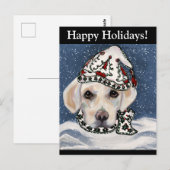 Labrador retriever briefkaart (Voorkant / Achterkant)