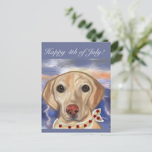 Labrador Retriever    Briefkaart (Staand voorkant)