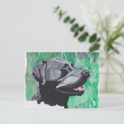 Labrador Retriever Briefkaart (Staand voorkant)