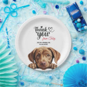 Labrador Retriever bruiloft dank u Papieren Bordje (Feest)