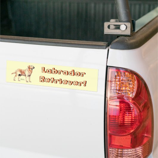 Labrador Retriever Bumpersticker (Op Truck)