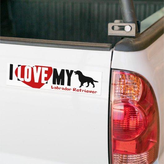 Labrador Retriever Bumpersticker (Op Truck)