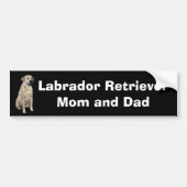 Labrador Retriever Bumpersticker (Voorkant)