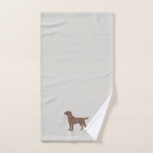 Labrador Retriever Butterfly Silhouette Dog Lover Bad Handdoek (Handdoek)