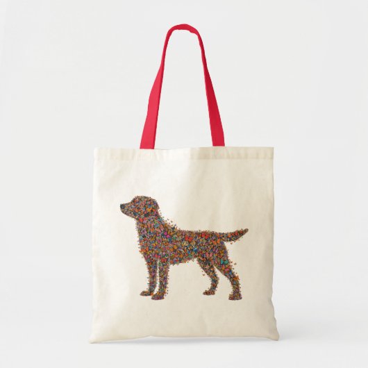 Labrador Retriever Butterfly Silhouette Dog Lover  Tote Bag (Voorkant)